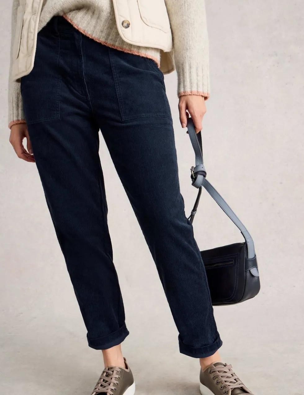 Cord Straight Leg Trousers