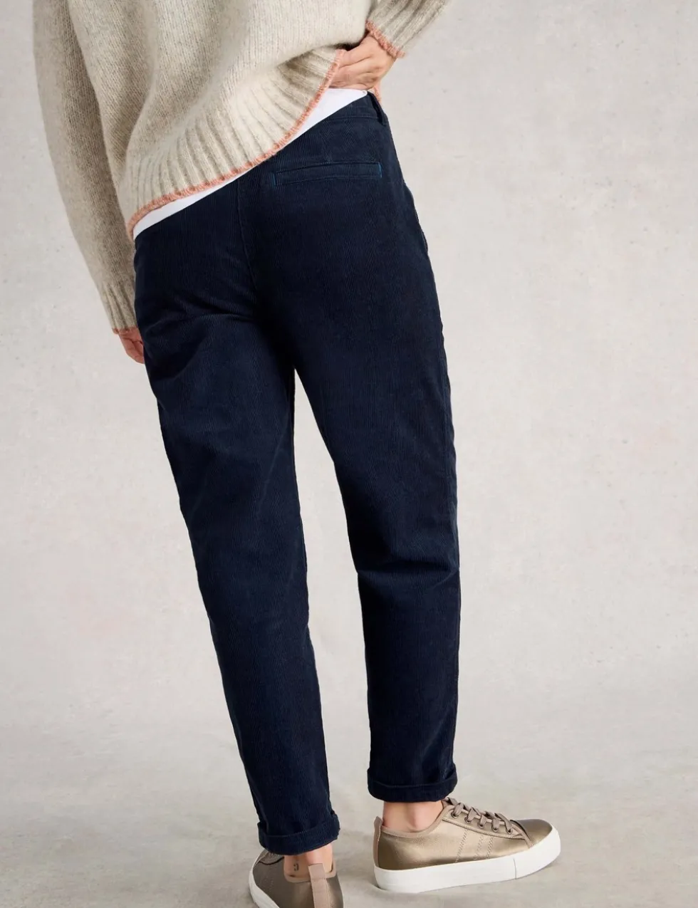 Cord Straight Leg Trousers