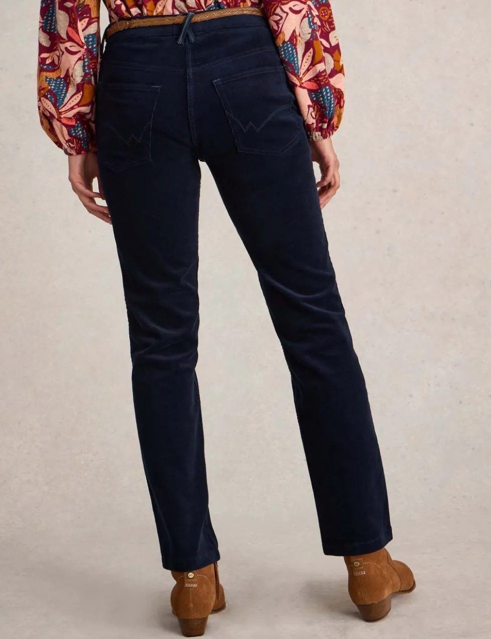 Cord Straight Leg Trousers