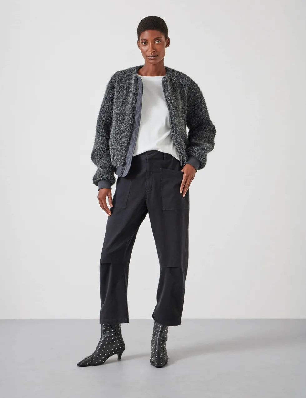 Cordi Cotton Rich Barrel Leg Trousers