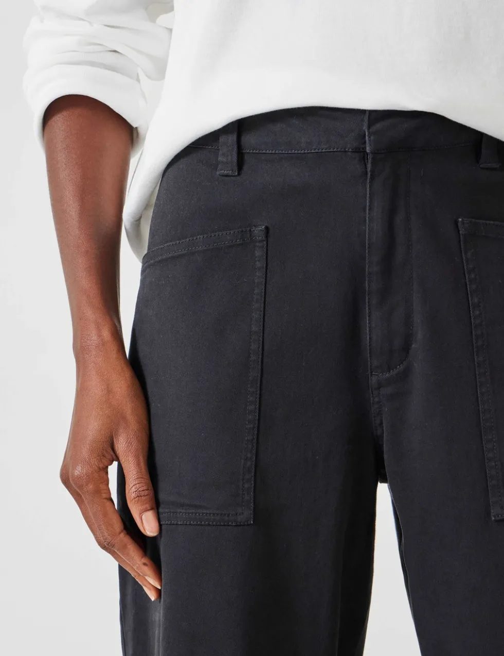 Cordi Cotton Rich Barrel Leg Trousers