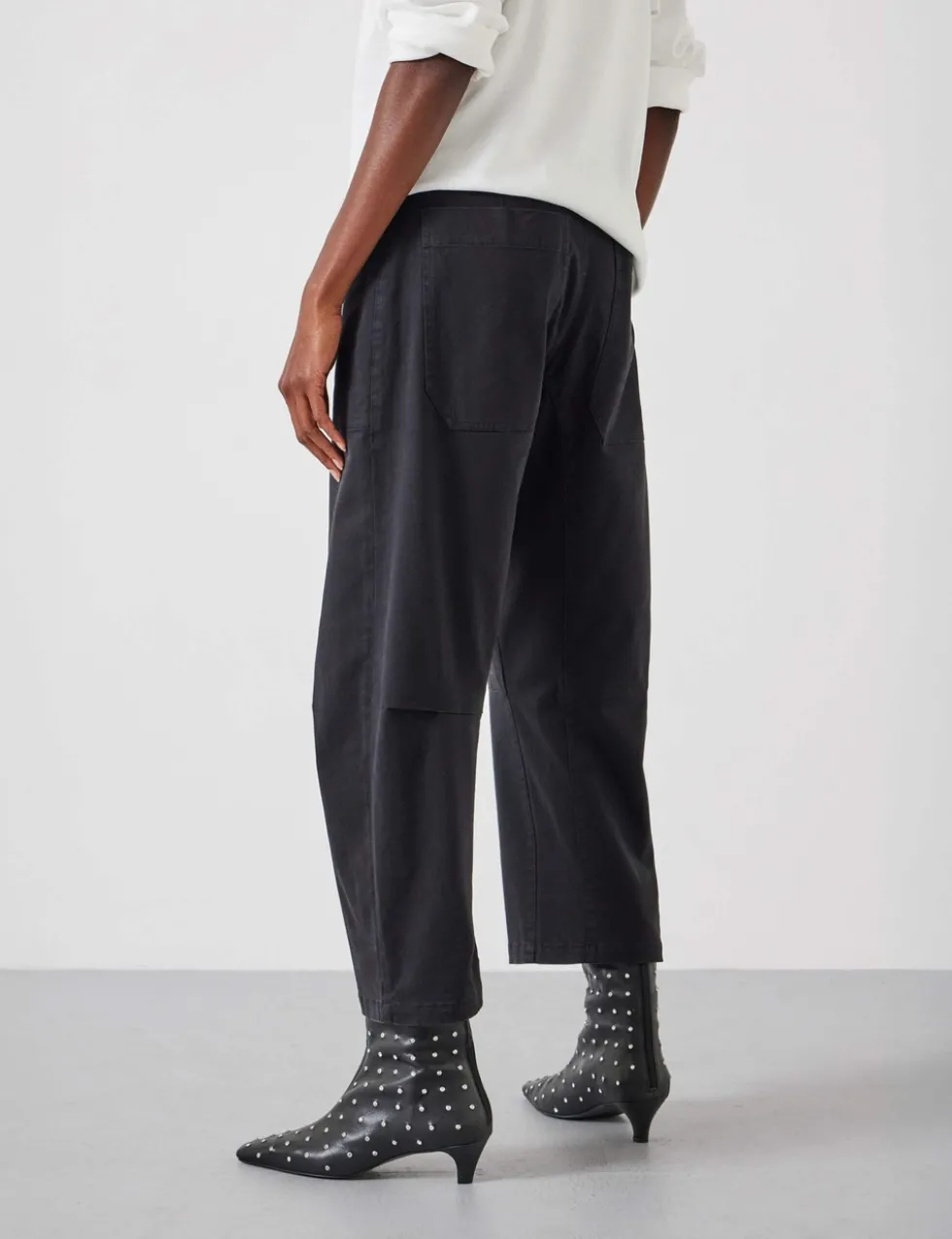 Cordi Cotton Rich Barrel Leg Trousers