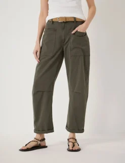 Cordi Cotton Rich Barrel Leg Trousers