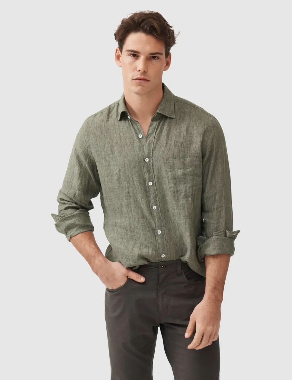Coromandel Slim Fit Pure Linen Shirt