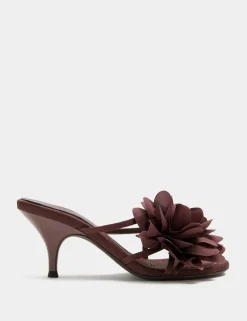 Corsage Stiletto Heel Mules