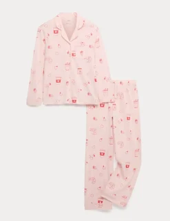 Cotton Blend Breakfast Pyjamas (3-16 Yrs)