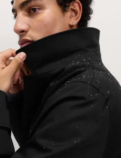 Cotton Blend Car Coat Mac