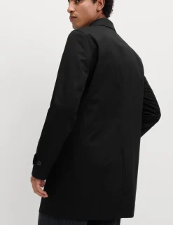 Cotton Blend Car Coat Mac