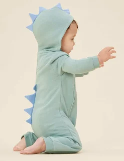 Cotton Blend Dinosaur Spike Onesie (3 Mths-3 Yrs)