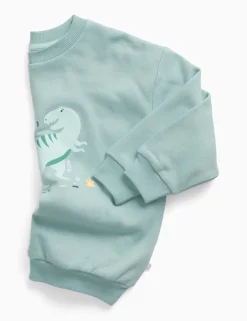 Cotton Blend Dinosaur Sweatshirt (3 Mths-6 Yrs)