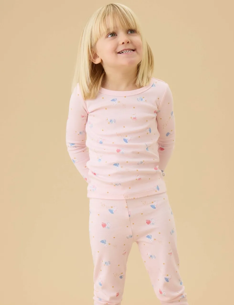 Cotton Blend Fairy Bunny Pyjamas (1-6 Yrs)