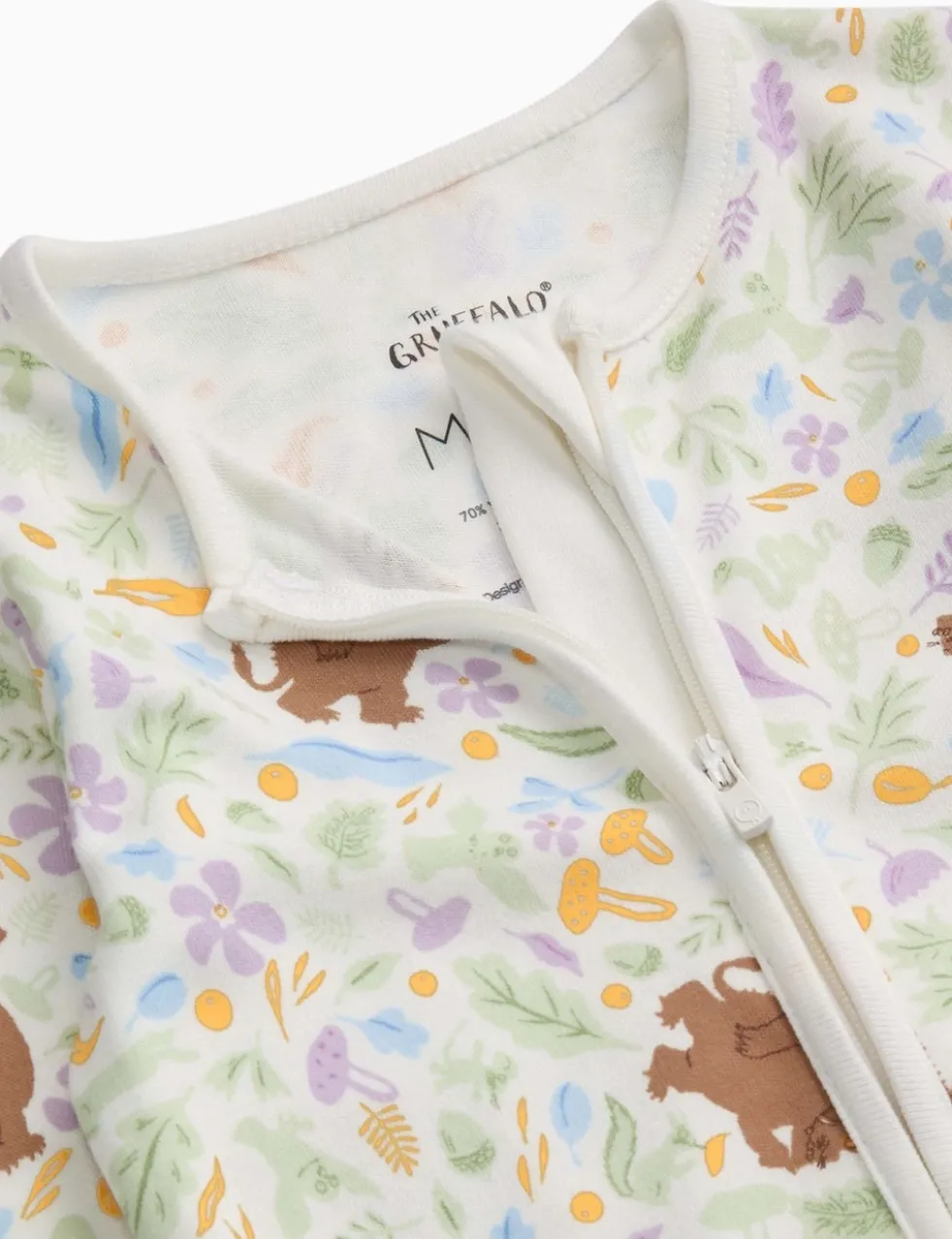 Cotton Blend Gruffalo™ Zip Sleepsuit (7lbs-3 Yrs)