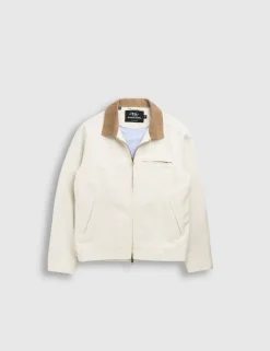 Cotton Blend Harrington Jacket