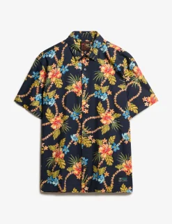 Cotton Blend Hawaiian Shirt