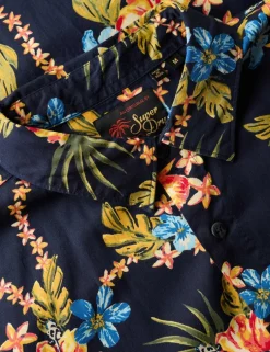 Cotton Blend Hawaiian Shirt