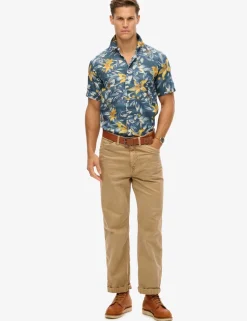 Cotton Blend Hawaiian Shirt