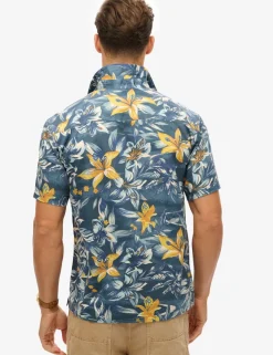 Cotton Blend Hawaiian Shirt
