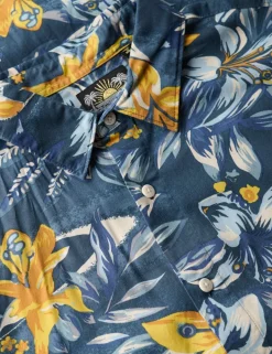 Cotton Blend Hawaiian Shirt