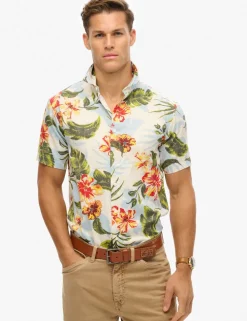Cotton Blend Hawaiian Shirt