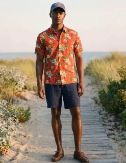 Cotton Blend Hawaiian Shirt
