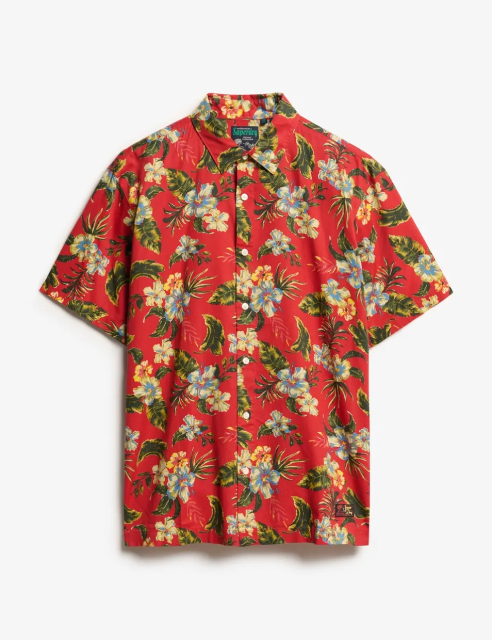 Cotton Blend Hawaiian Shirt
