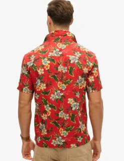 Cotton Blend Hawaiian Shirt