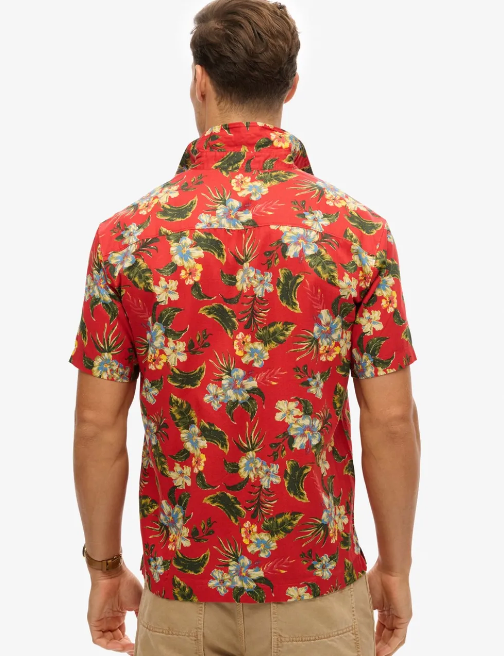 Cotton Blend Hawaiian Shirt