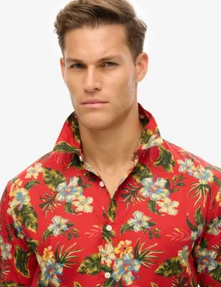 Cotton Blend Hawaiian Shirt