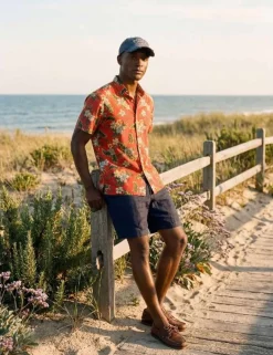Cotton Blend Hawaiian Shirt