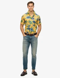 Cotton Blend Hawaiian Shirt