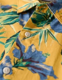 Cotton Blend Hawaiian Shirt