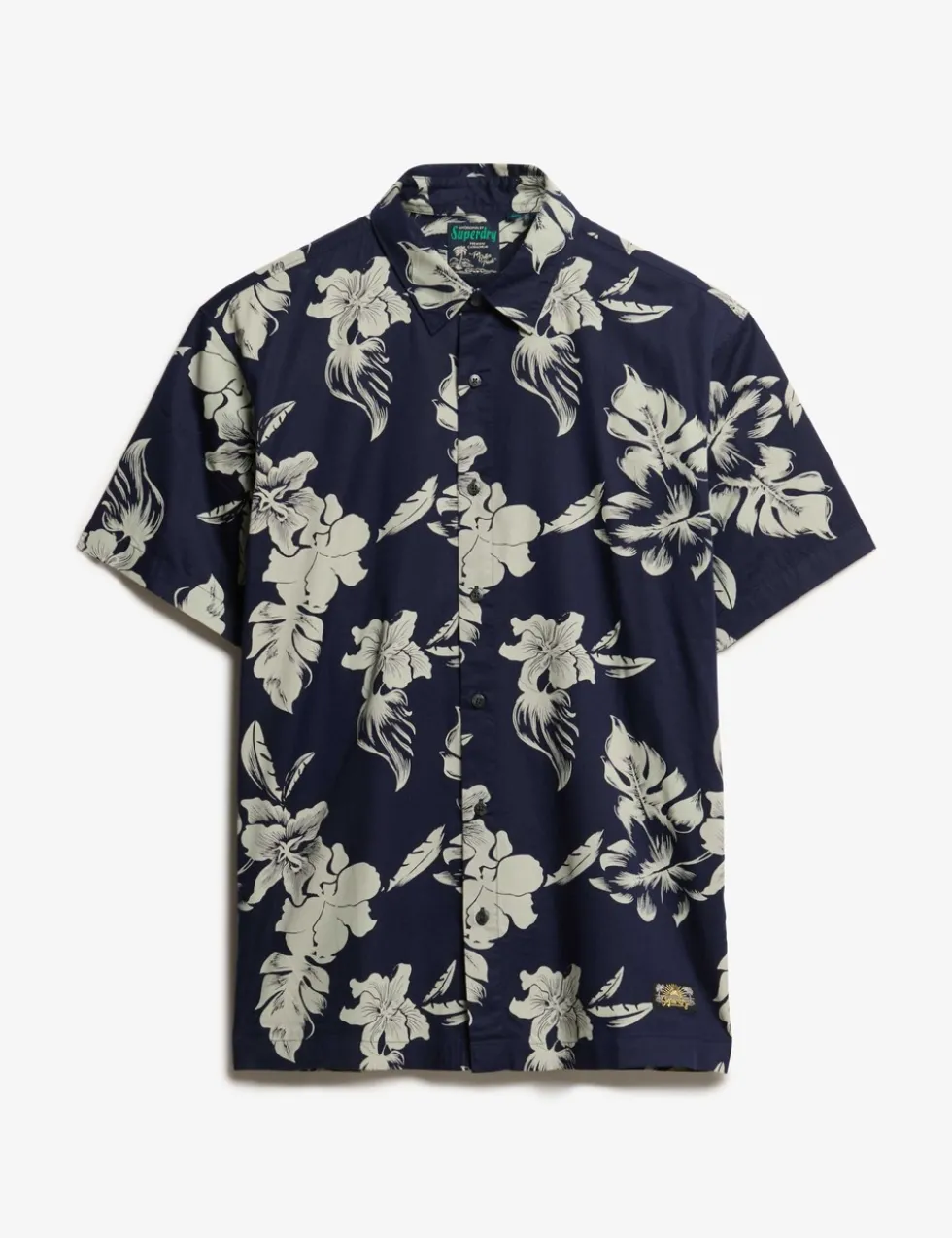 Cotton Blend Hawaiian Shirt