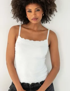Cotton Blend Hidden Wired Bra Cami (D-J)