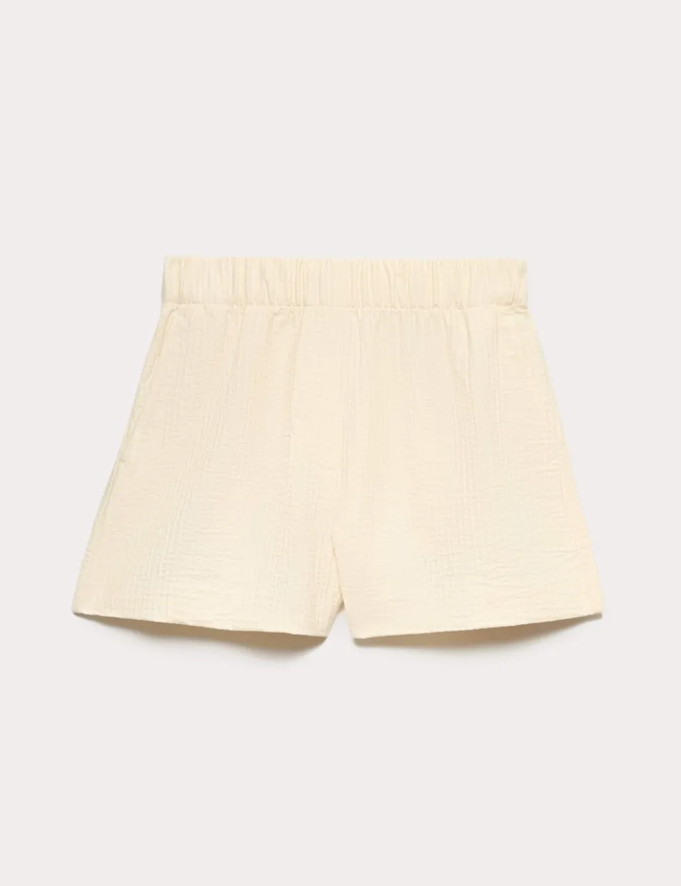 Cotton Blend High Waisted Shorts