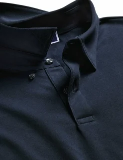 Cotton Blend Jersey Polo Shirt