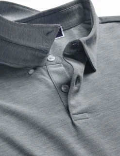 Cotton Blend Jersey Polo Shirt