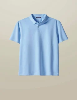 Cotton Blend Jersey Polo Shirt