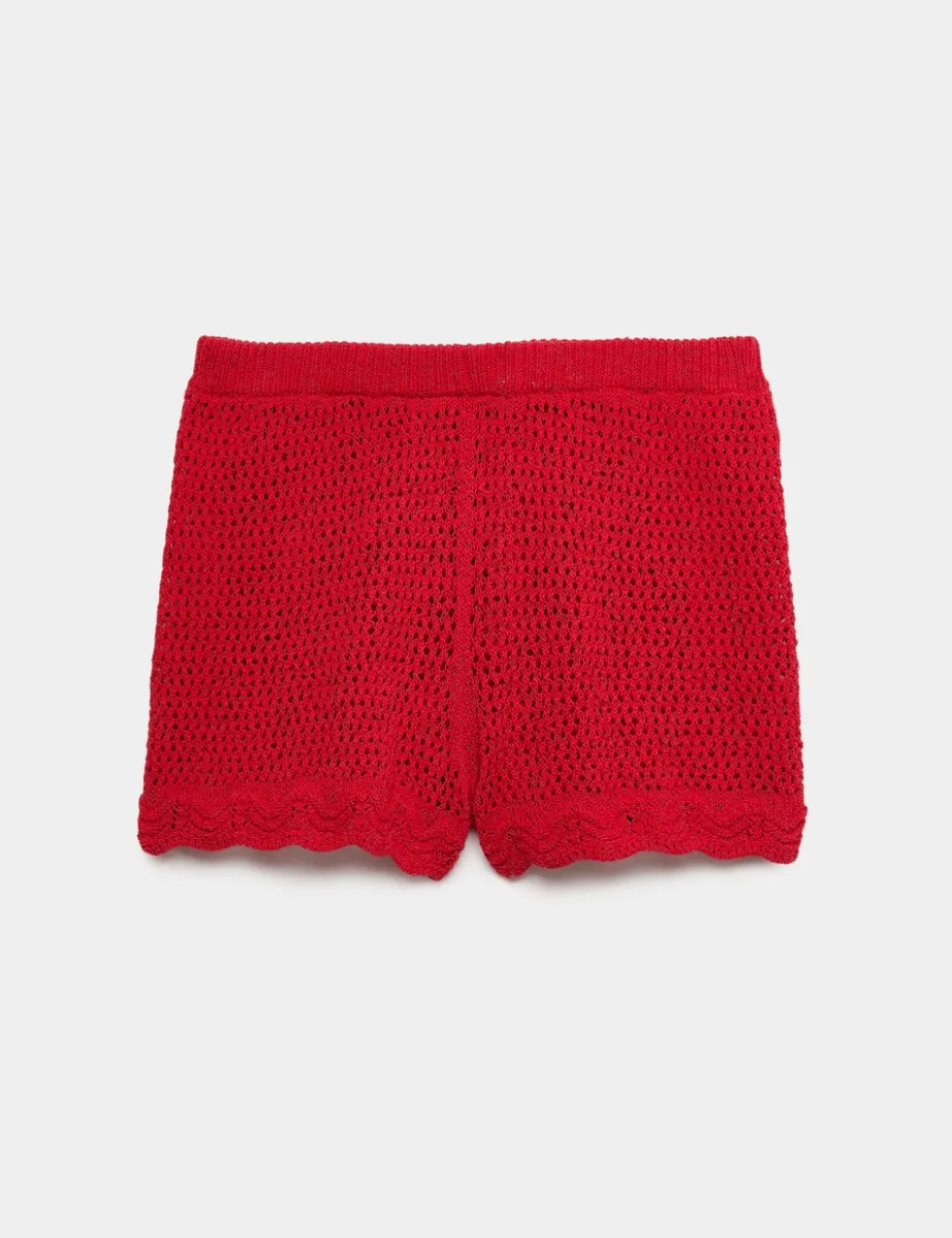 Cotton Blend Knitted Beach Shorts