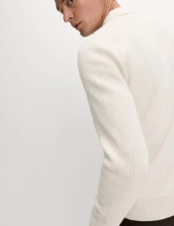 Cotton Blend Knitted Jacket