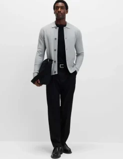 Cotton Blend Knitted Jacket