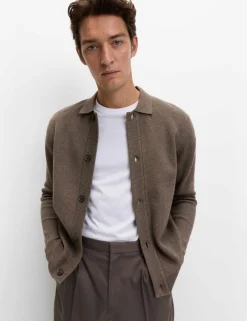 Cotton Blend Knitted Jacket