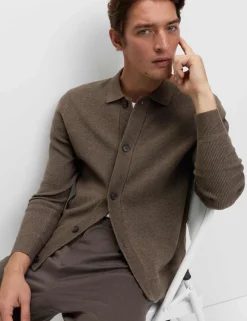 Cotton Blend Knitted Jacket