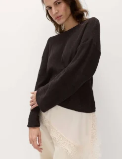 Cotton Blend Lace Detail Jumper