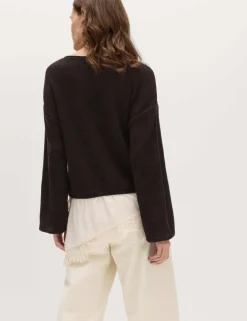 Cotton Blend Lace Detail Jumper