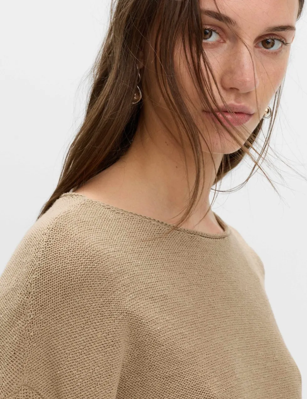Cotton Blend Lace Detail Jumper