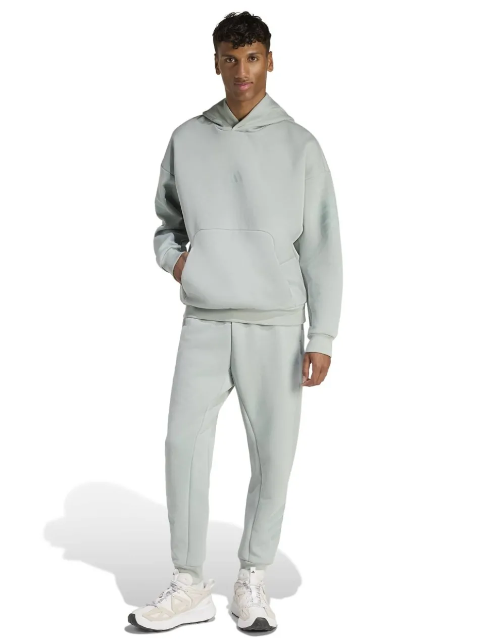 Cotton Blend Long Sleeve Hoodie