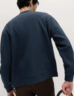 Cotton Blend Pique Bomber Jacket