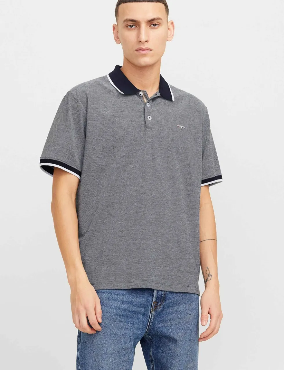Cotton Blend Polo Shirt
