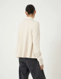 Cotton Blend Polo Top