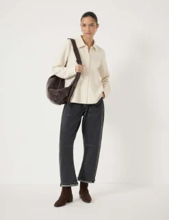 Cotton Blend Polo Top